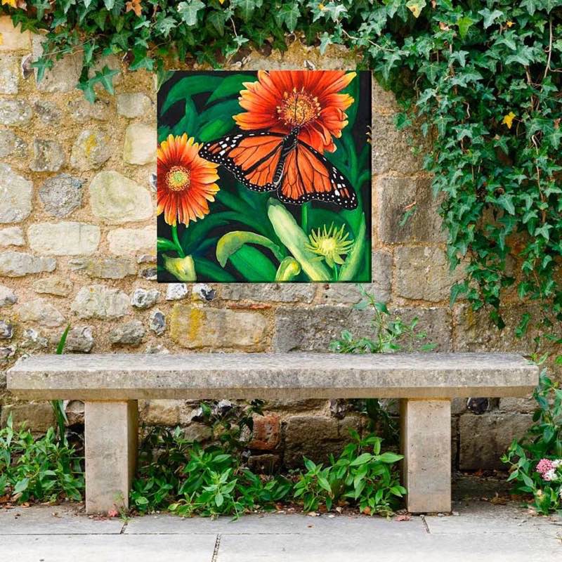 Indoor/Outdoor Monarch Butterfly Wall Art