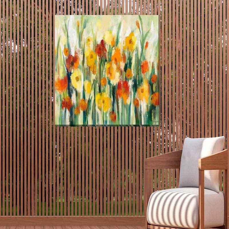 Indoor/Outdoor September Sun Flowers Wall Art