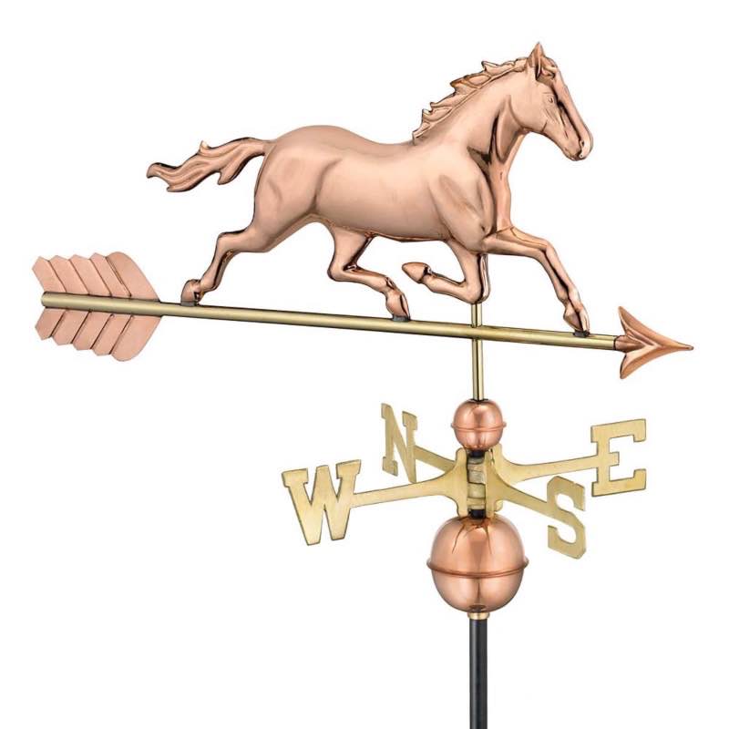 Copper and Brass Horse Weathervane