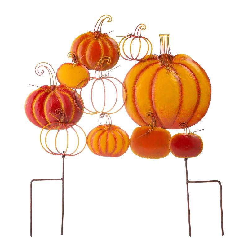 Multi-Pumpkin Metal Garden Stake