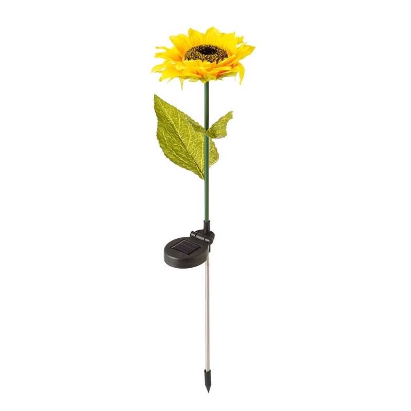 Solar-Powered Sunflower Garden Stake