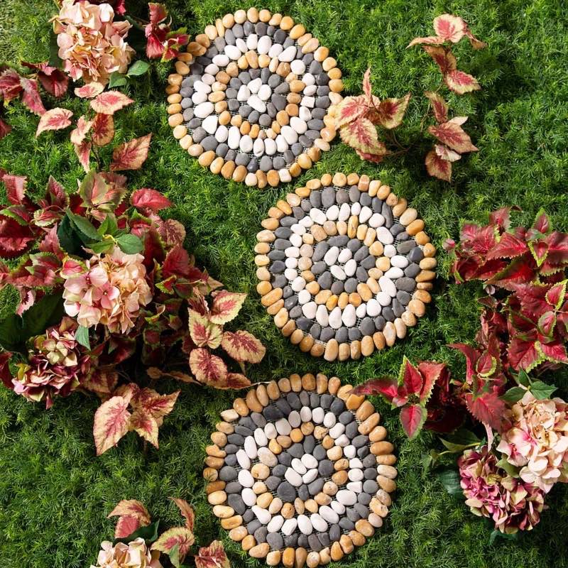 Circles Garden Stepping Stones, Set of 3