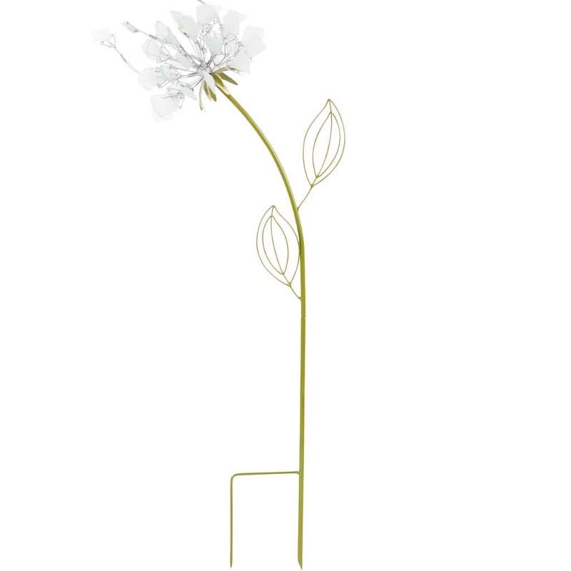 Glass Dandelion Garden Stake