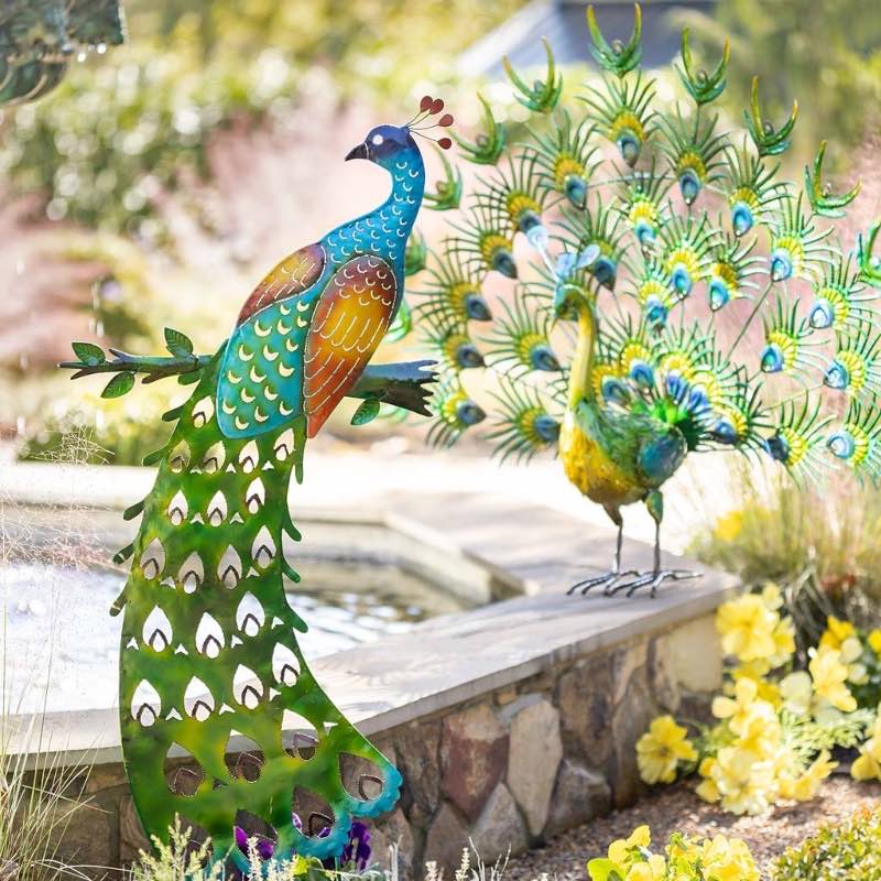 Peacock Garden Stake