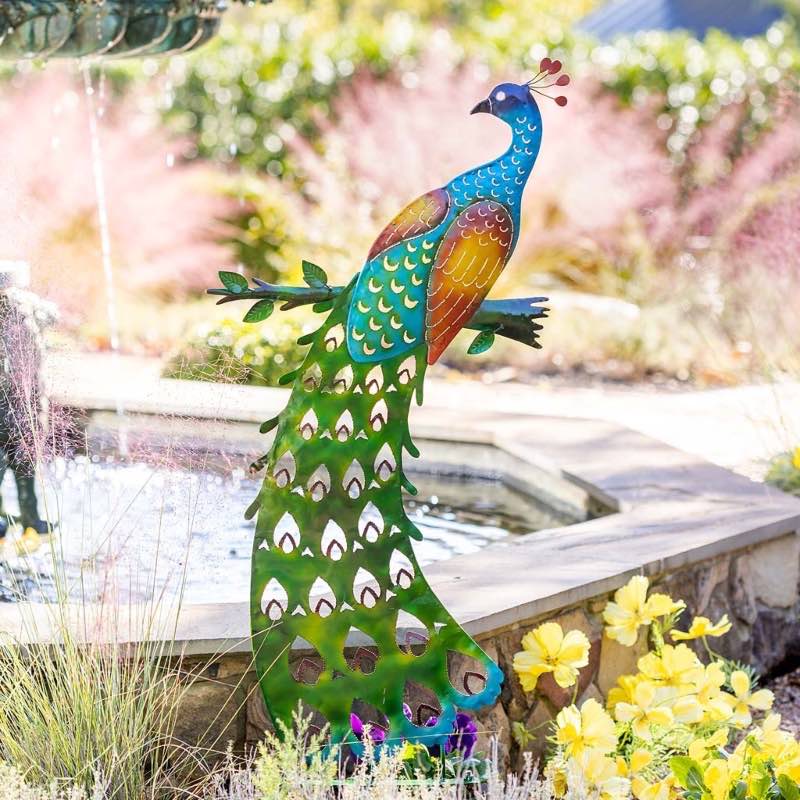 Peacock Garden Stake