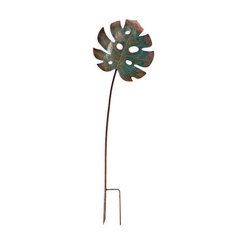 Botanical Beauty Metal Garden Stake - Monstera