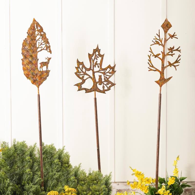 Deer Leaf Garden Stake