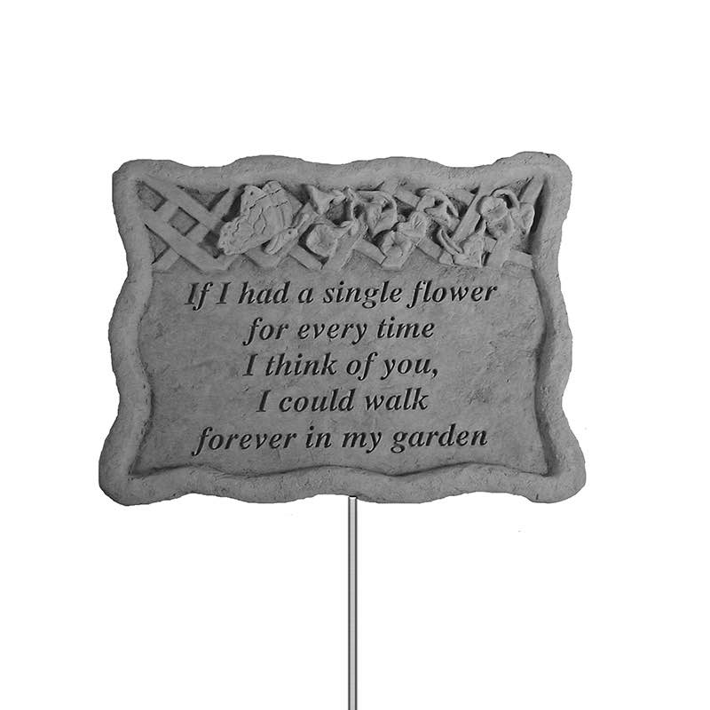 Memorial Flower Garden Stake