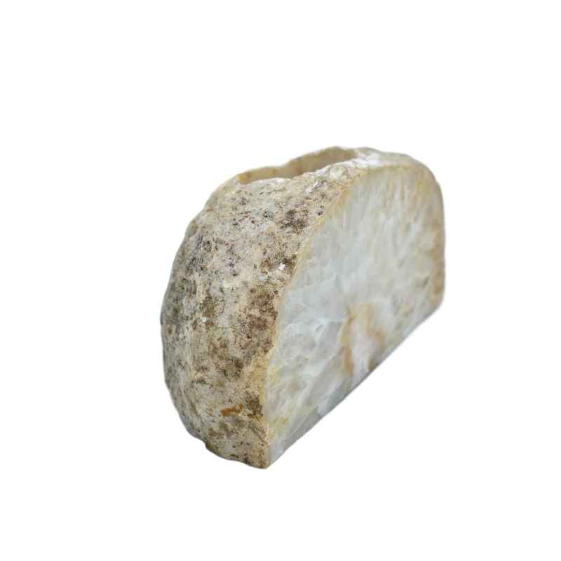 Natural Agate Geode Candle Holder
