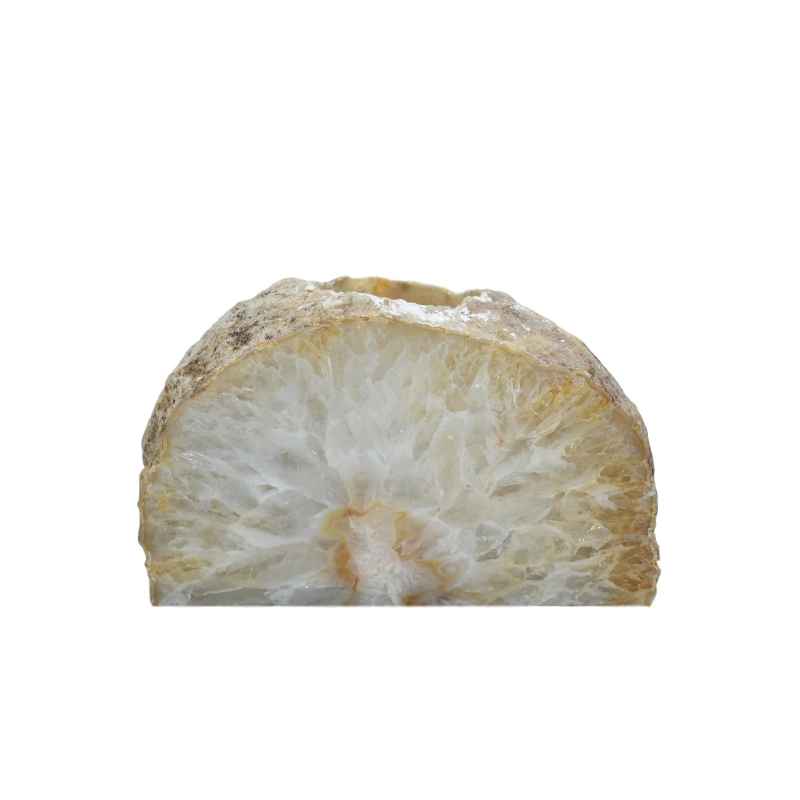 Natural Agate Geode Candle Holder