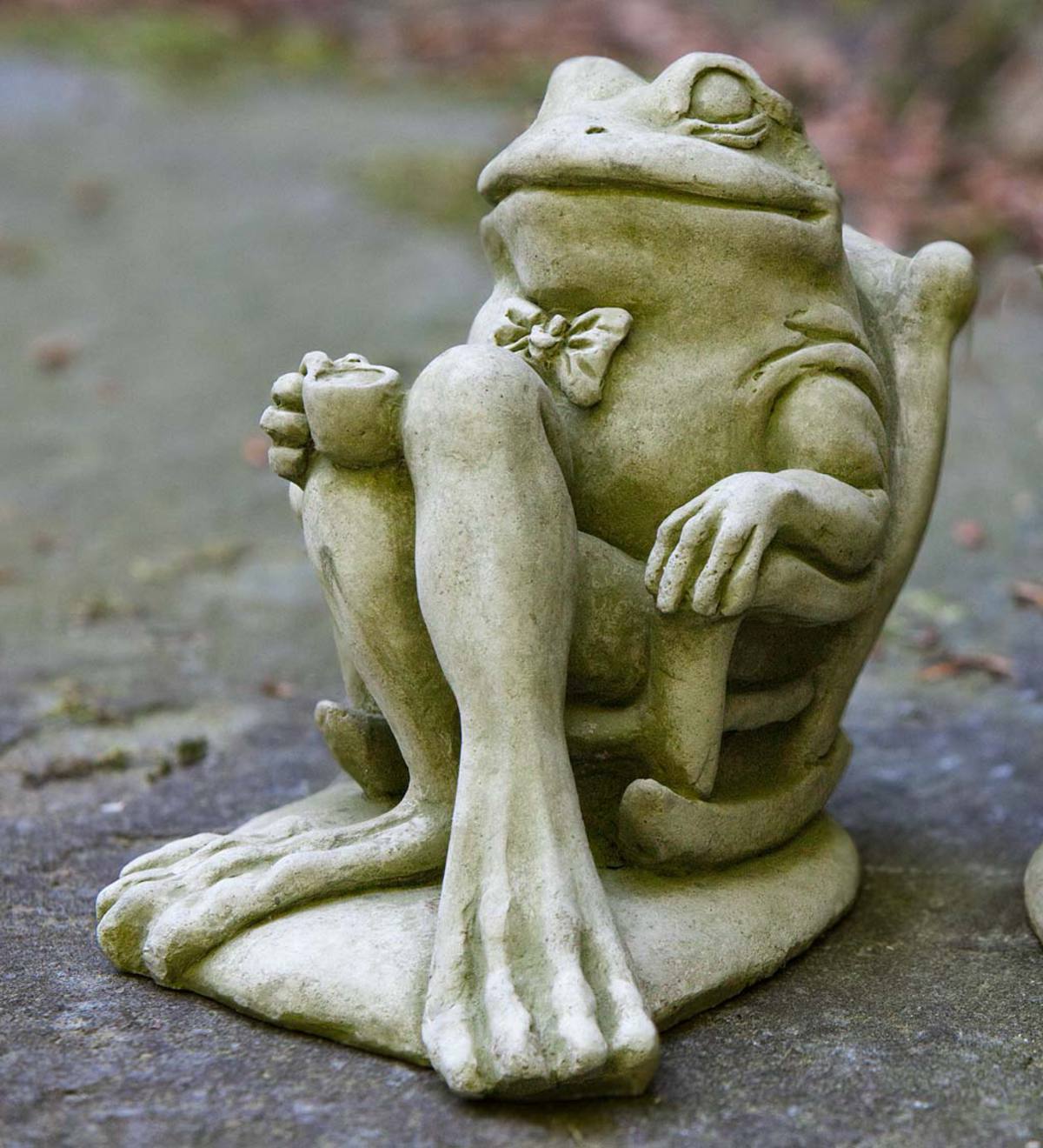 USA-Made Cast Stone Frog Garden Statues | Woodland Animals | Statues ...