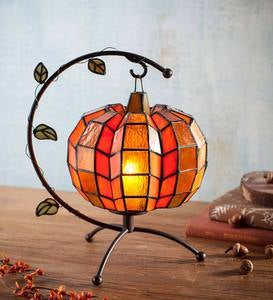 Glass Pumpkin Candle Holder | Wind and Weather