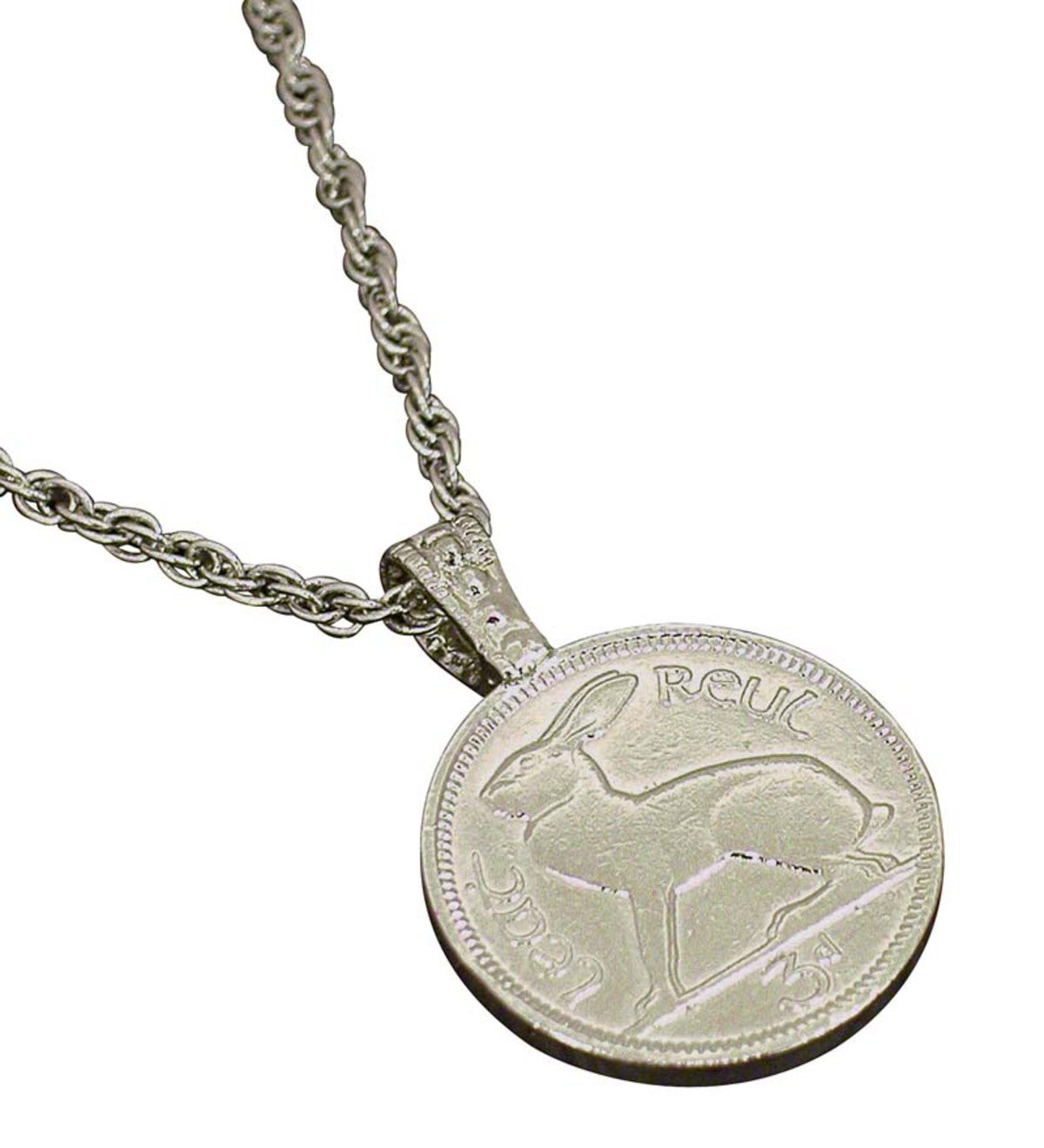 Lucky Rabbit Irish Coin Necklace | Wind and Weather