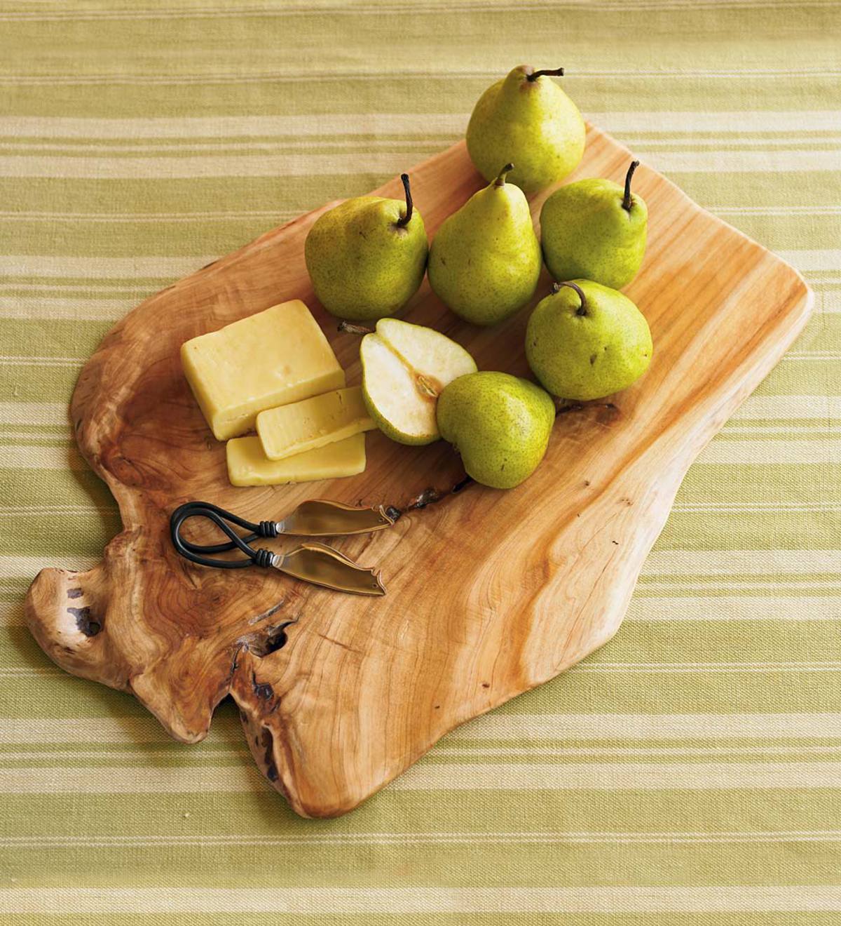 Root Wood Cutting Board With Knives Eligible For Promotions Wind And Weather 