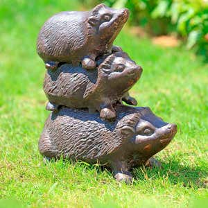For Living Yoga Frog Lawn Ornament, 13.98-in, Bronze