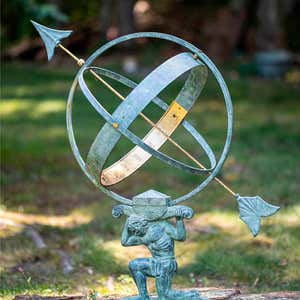 .com: Wind & Weather Boy Fishing Silhouette Metal Garden Stake - 26 L  x .5 W x 36 H : Patio, Lawn & Garden